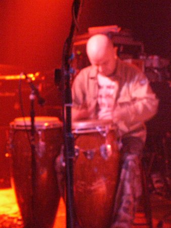 A Certain Ratio  live at The Band On The Wall, 3 April 2004 - Martin Moscrop on congas