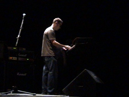 The Durutti Column live at Teatro Rivoli, Porto, Portugal 24 January 2004; Keir Stewart on keyboards