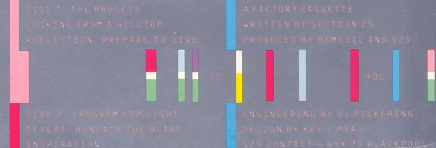 FACT 90c From the Hip; detail from reverse of inlay card