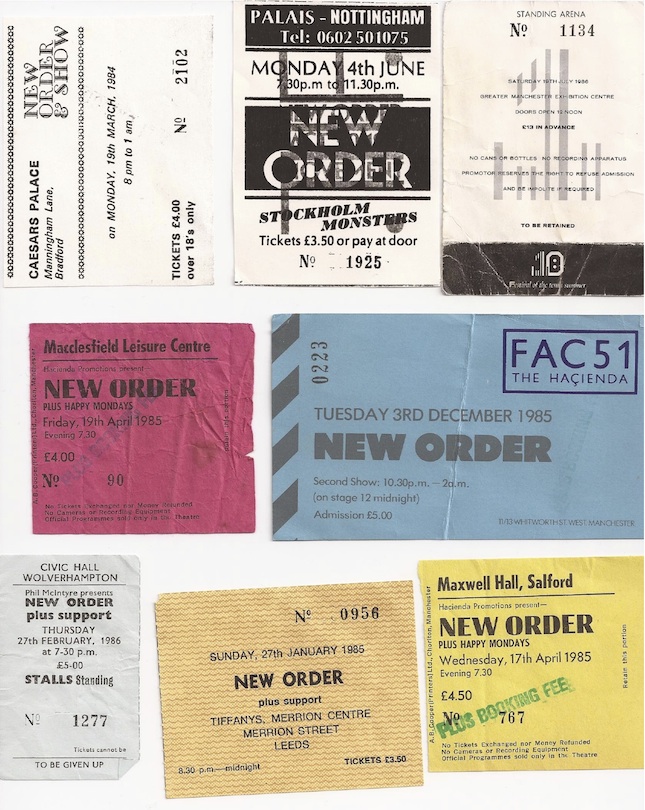 New Order gig tickets