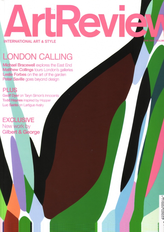 ArtReview June 2004: Peter Saville goes beyond design; front cover detail featuring Saville's Waste Painting #10