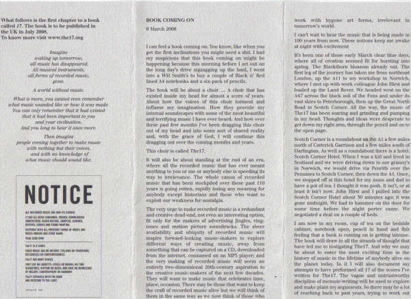 Réification: Making the abstract, concrete - The Tony Wilson Experience - event pamphlet [2 of 3]