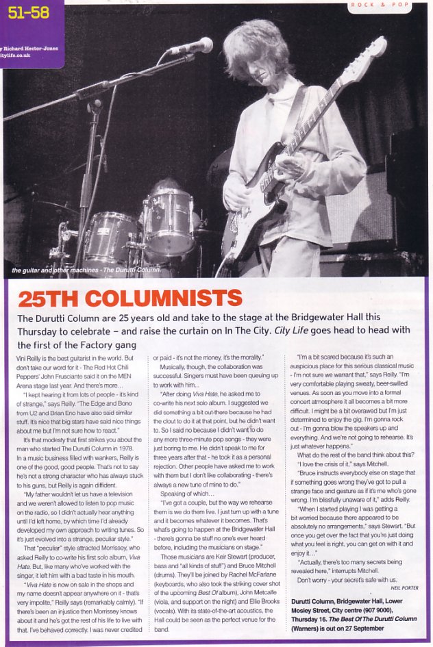 The Durutti Column - City Life #553 