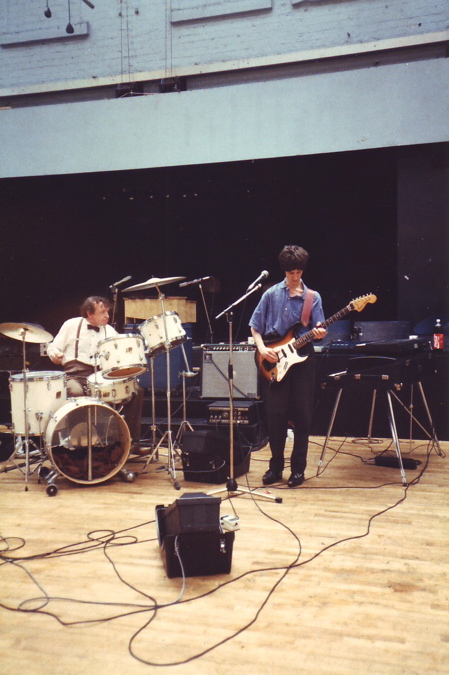 The Durutti Column in rehearsal at FAC 51 The Hacienda [Bruce Mitchell and Vini Reilly]