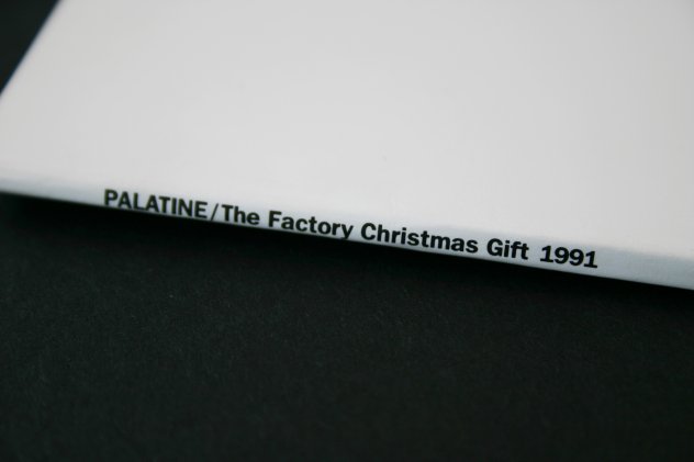 FAC 345 PALATINE / The Factory Christmas Gift 1991; spine detail showing title