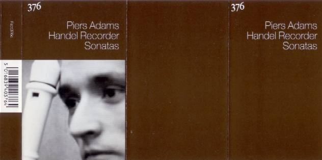 Fact 376c Handel Recorder Sonatas; cassette insert detail