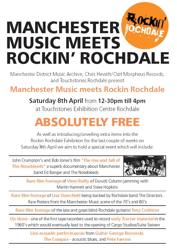Manchester Music Meets Rockin' Rochdale, Sat 8 April 2006; flyer detail