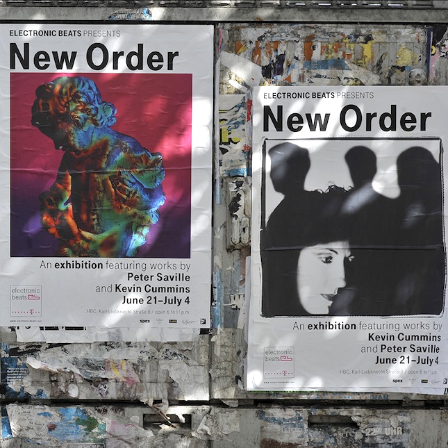 New Order Exhibition featuring works by Peter Saville and Kevin Cummins