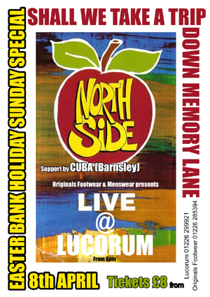 Northside live at Barnsley Lucorum, Sunday 8 April 2007; flyer detail