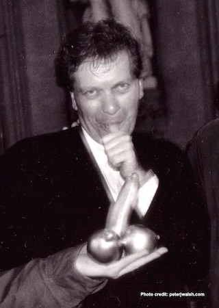 Tony Wilson with the In The City Media Award [pic: Peter Walsh at peterjwalsh.com]